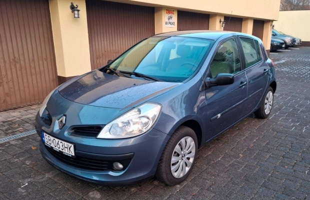 Renault Clio III Expression 1.2 16V 75KM Benzyna Klimatyzacja 5 drzwi Serwisowany Bardzo Ładny Kolor - Zdjęcie 1