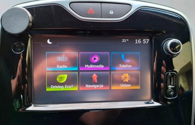 RENAULT CLIO IV SALONOWY 74.950km! Piękny Kolor FLAME RED Serwisowany Bardzo Zadbany - Zdjęcie 9
