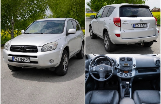 Toyota RAV 4 III 2.2 Diesel 177 KM. 2006 r 4X4 skóra tempomat hak - Zdjęcie 1