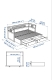 Łóżko drewniane "HEMNES" - Zdjęcie 3