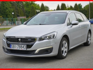 Zdjęcie: Peugeot 508 2.0 HDI 150 KM 1 rej. 2016 r nawi panorama kamera