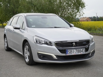 Zdjęcie: Peugeot 508 2.0 HDI 150 KM 1 rej. 2016 r nawi panorama kamera