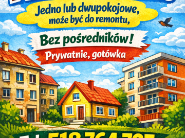 Zdjęcie: KUPIĘ MIESZKANIE, MOŻE BYĆ DO REMONTU, GOTÓWKA